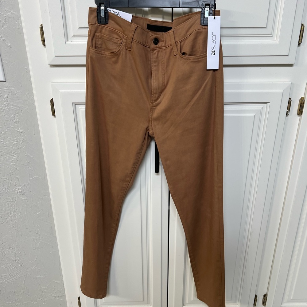 NWT Joe’s tan Charlie high rise skinny jeans pants 29